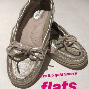 Sperry gold flats